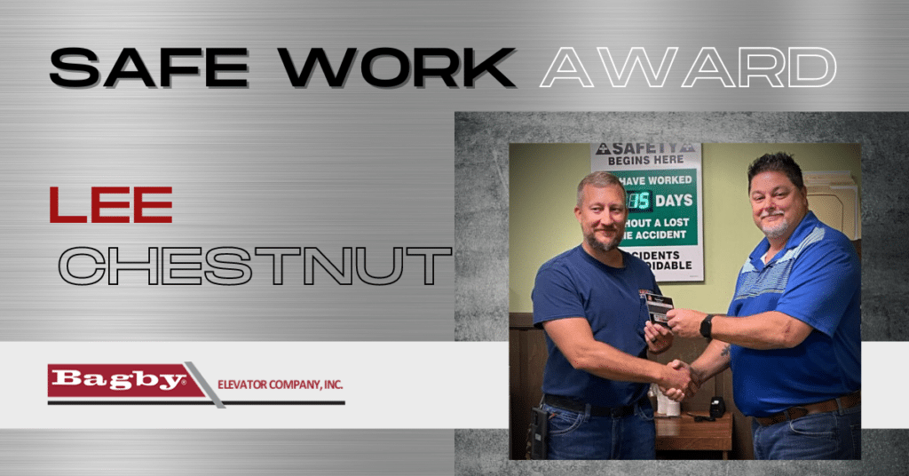 September Safe Work Award Winner